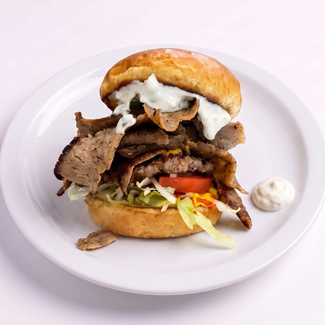 Gyro Cheeseburger.