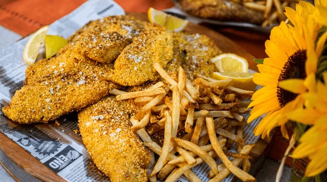 Ocean Perch Dinner.