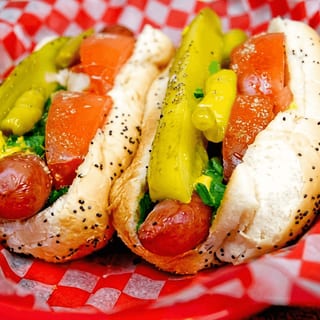 2 Chicago-Style Hot Dogs