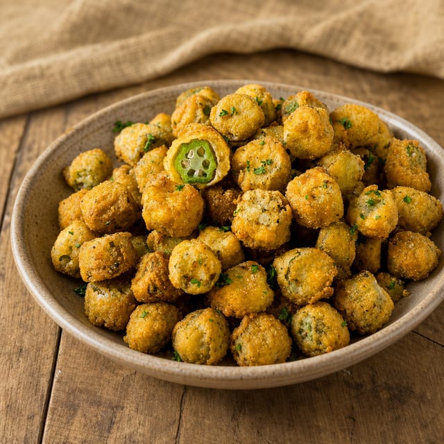 Breaded Okra.